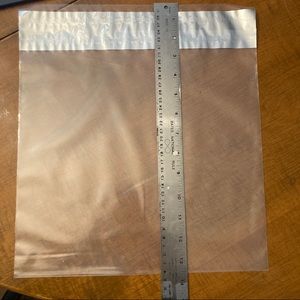 25 CLEAR Count 12”x12” Poly Bags Self-Seal Adhesive Mailers, Inventory Supplies